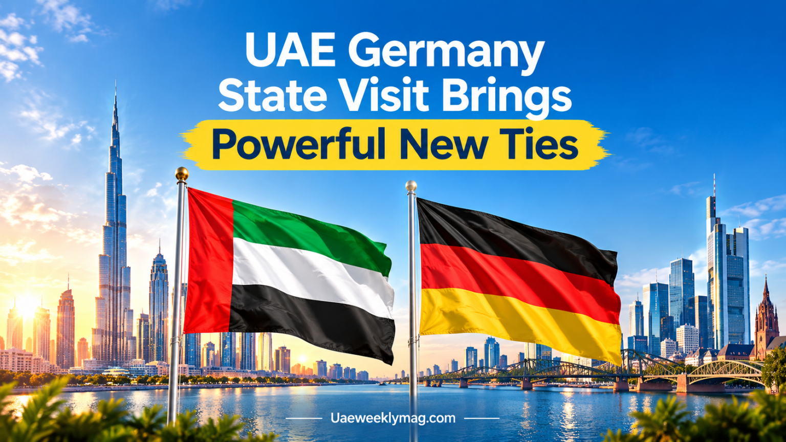 UAE Germany state visit meeting between Sheikh Mohamed and German leaders