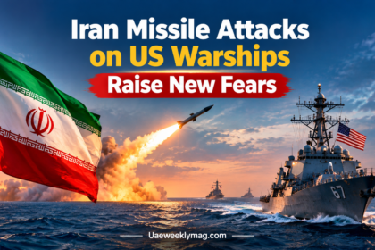 Map view of the Strait of Hormuz amid Iran missile attacks tensions