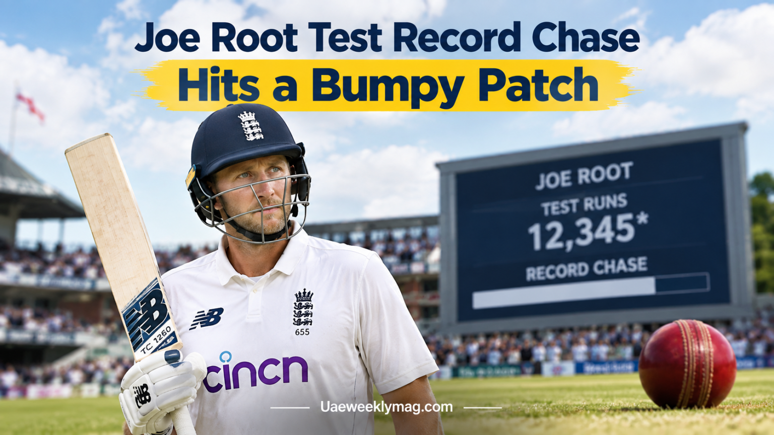 Joe Root Test record chase during England vs Pakistan match