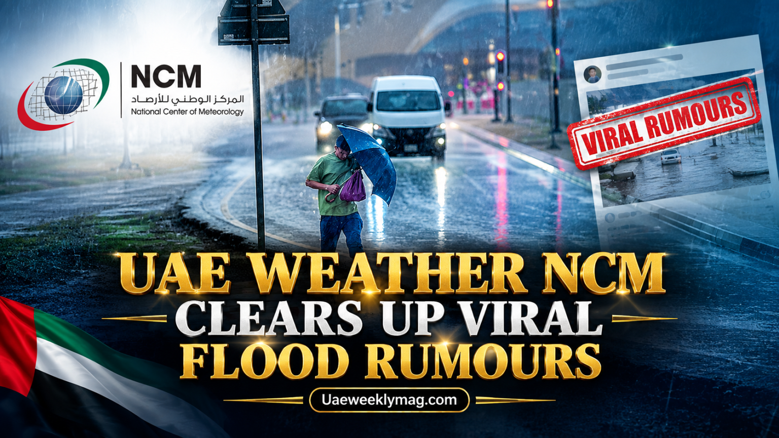 UAE weather NCM statement addressing El Nino rainfall concern
