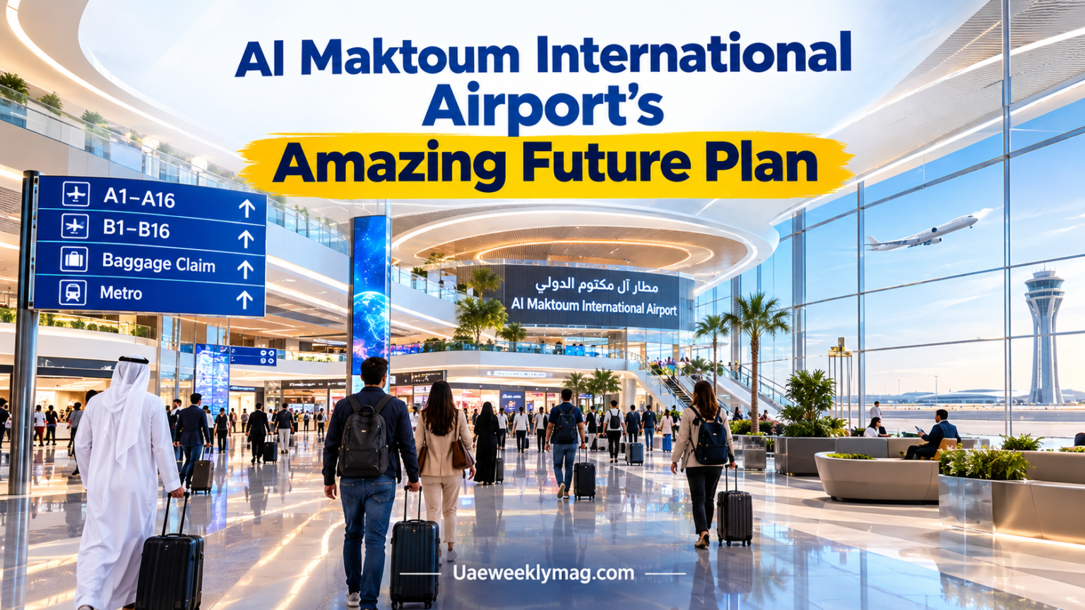 Al Maktoum International Airport design showing future passenger experience