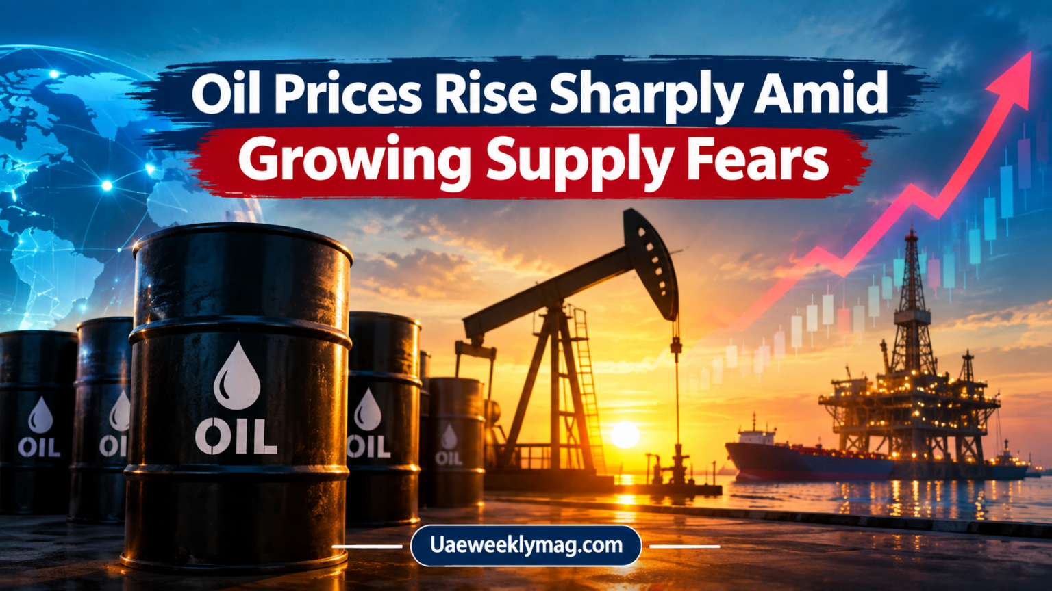 Oil prices rise as Brent crude and WTI markets react to supply fears